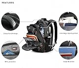 Swissdigital Designerski męski plecak na laptopa na uczelnię i podróż służbową ze zintegrowanym portem ładowania USB i ochroną RFID, pasuje do laptopów o przekątnej do 15,6 cala, czarny | J14-BR