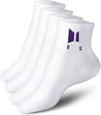 2Pairs Army Socks Unisex Ankle Athletic Fans Gifts Merch for Boys Girls Mens and Womens