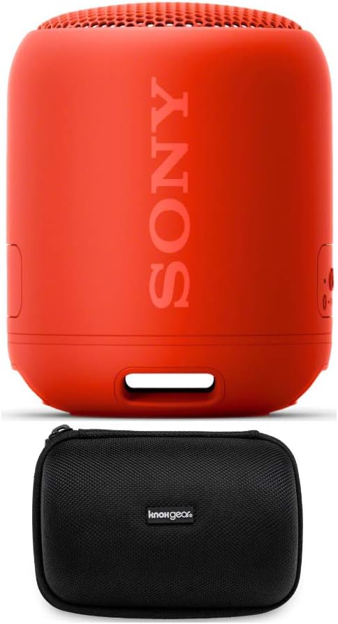 Amazon.com: Sony SRS-XB12 Extra Bass Altavoz Bluetooth portátil (rojo) con  estuche de transporte Hardshell Bundle : Electrónica
