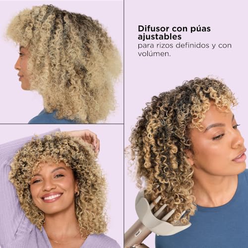 Miniatura 10 de (Usado) Shark Flexstyle Secador De Pelo Y Moldeador, 5 En 1, Rizador Automático, Cepillo Alisador, Cepillo Redondo, Concentrador, Difusor, Estuche, Sin Daño Por Calor, En Champagne, Hd446sleu