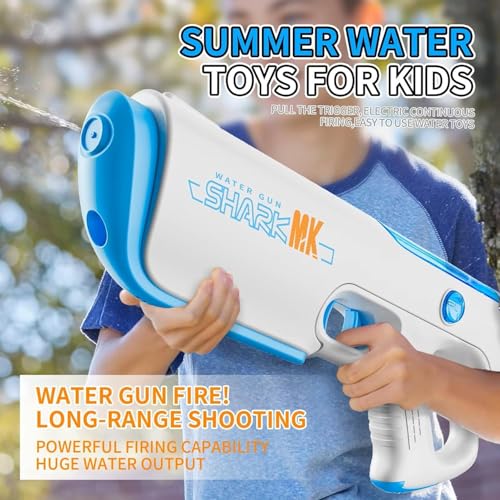 Image of MOROVIK Water Gun Toy with Automatic Water Absorption Function 25Ft Range | Self-Filling |High Pressure Mechanism Ideal Outdoor Toy for Pool & Beach Fun (Style 1) (Style 1)
