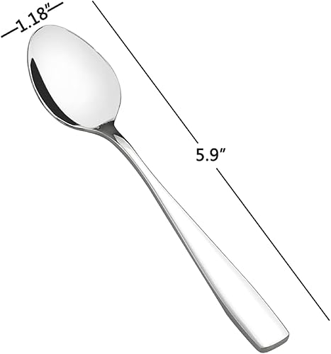 Miniatura 2 de 16 cucharaditas de acero inoxidable, 5.9 pulgadas