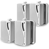 STUDIOFINIX 3.5'' Passive Outdoor Speakers Wired Waterproof,400W Premium Mountable Wall Mount Speakers with...