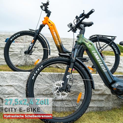 LANKELEISI MG600 Lite E-Bike Damen 27,5 Zoll Tiefeinsteiger Elektrofahrräder mit 36V 20Ah Akku, Reichweite bis 150KM, EU-konformes Ebike für Trekking, Trail & Straße – Bild 6