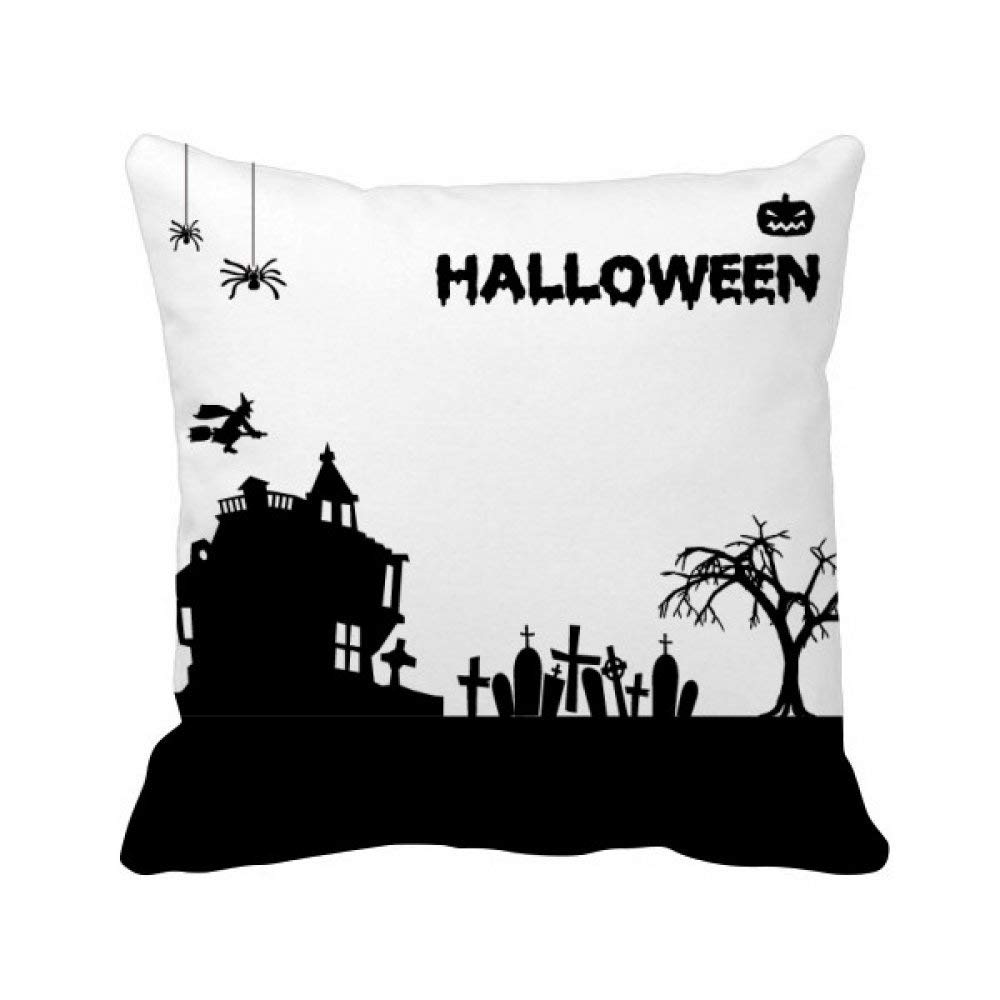 Housse de coussin Halloween fantôme Trees solution déco rapide et lavable