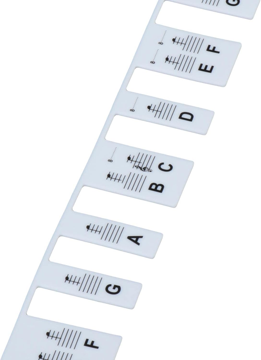 CALANDIS™ 48" Piano Keyboard Stickers Big Letters Piano Keyboard Stickers for Kids Black | Other Musical Instruments