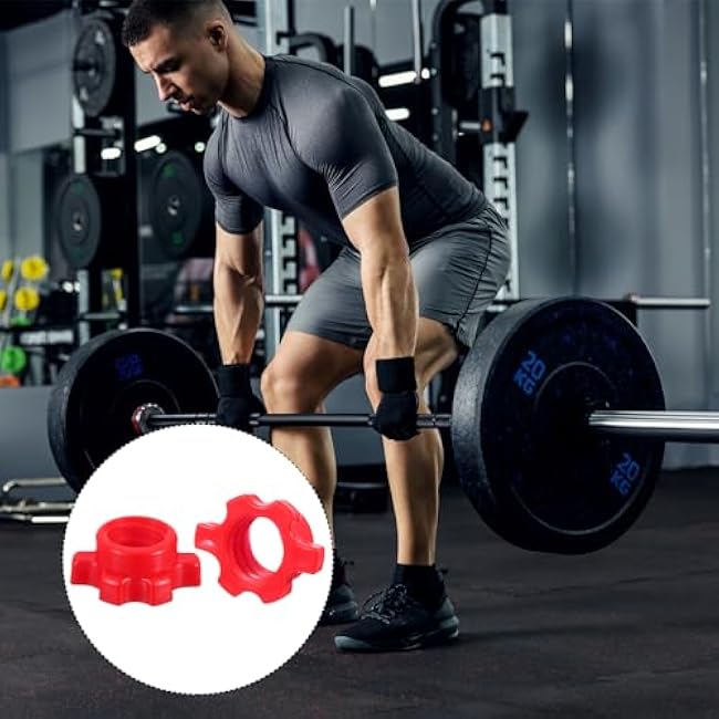 uxcell Dumbbell Bar Nut Barbell Screw, Spin-Lock Collars Screw Hex Fixing Nuts for Weight Training Fitness Exercise