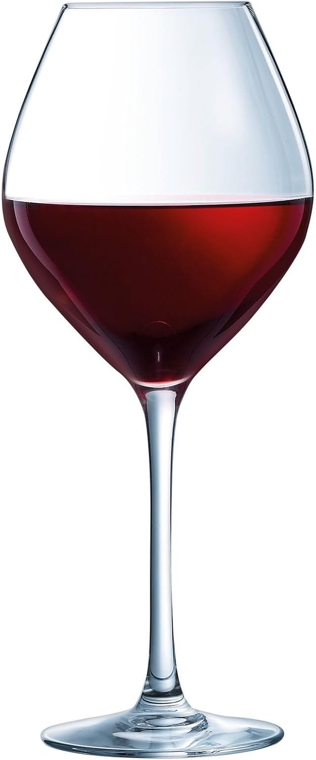 Chef & Sommelier Cheer Up Collection 6 Red Wine Glasses 55 cl Modern and Elegant Glasses with Out-Out Resistance Absolute Transparency