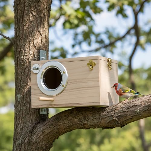 Maison à oiseaux en bois de qualité supérieure avec perchoir