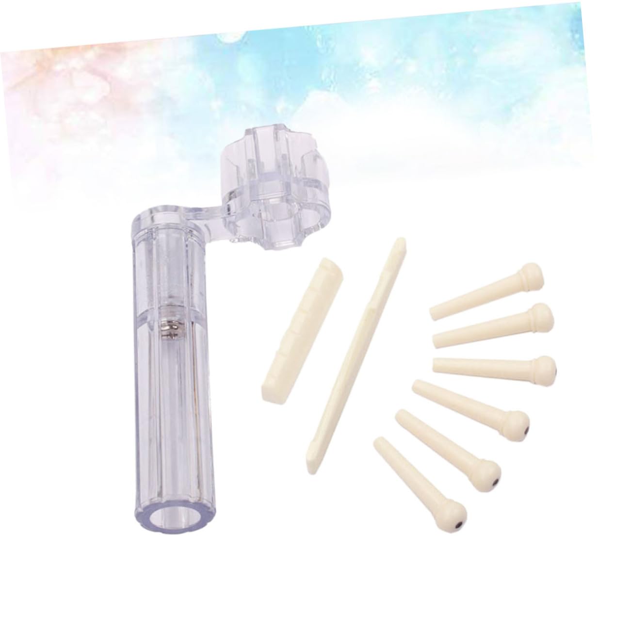 Toddmomy 1g13 Guitar Nut and Saddle Kit Easy to Cut for Enhance Playability and Sound