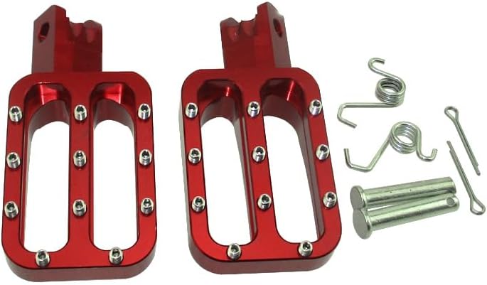 Miniatura 3 de TC-Motor Estriberas de aluminio CNC rojo para bicicleta de cross de fabricación china, 50 cc, 70 cc, 90 cc, 110 cc, 125 cc, 140 cc, 150 cc, 160 cc