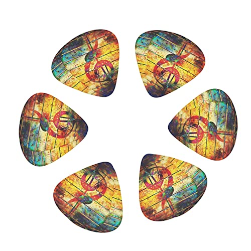 Lot de 12 médiators colorés en bois pour guitare électrique, basse, ukulélé – 0,46 mm/0,71 mm/0,96 mm d’épaisseur - Les Beatles, Paul McCartney, John Lennon, RIngo Starr, George Harrison Lot de 12 médiators colorés en bois pour guitare électrique, basse, ukulélé - 0,46 mm/0,71 mm/0,96 mm d'épaisseur – Image 3