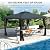 [Upgraded] 10x12 Gazebo with Mosquito Netting,Sturdy Metal Outdoor Patio Gazebo[Heavy Duty Frame],Gazebo Canopy Tent with Dual Air Roof,Patio Canopy Gazebo,Wind Resistant/Waterproof for Deck