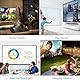 Beamer Leinwand 100 inch Projektionsleinwand,16: 9 HD Faltbarer Projektionsschirm, Doppelseitige Projektion,Tragbarer Bildschirm für Zuhause, Draußen, Schule, Treffen- 221 x 125cm