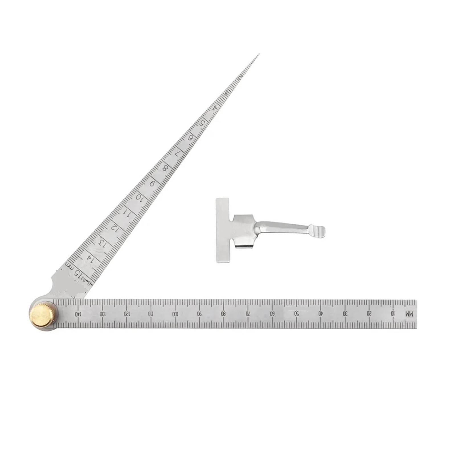 6 sztuk/zestaw miernik grubości stożkowy ze stali nierdzewnej 0 mm-7 mm skala otwarcia otwór kontrola linijka pomiarowa (model 8)