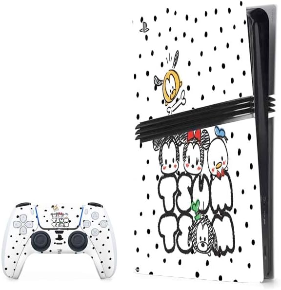 Skinit Decal Gaming Skin Compatible with PS5 Pro Bundle - Officially Licensed Disney Tsum Tsum Art Design