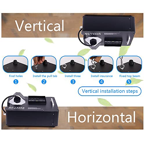 琛胜 Máquina De Humo De 1500 W/3000 W, Máquina De Niebla Vertical con 24 Luces Led De Colores, Efecto Y Control Remoto, para Halloween, Bodas, Discotecas, Fiestas De Navidad, Actuaciones De DJ,1500W 4 琛胜 Máquina De Humo De 1500 W/3000 W, Máquina De Niebla Vertical con 24 Luces Led De Colores, Efecto Y Control Remoto, para Halloween, Bodas, Discotecas, Fiestas De Navidad, Actuaciones De DJ,1500W - Imagen 5
