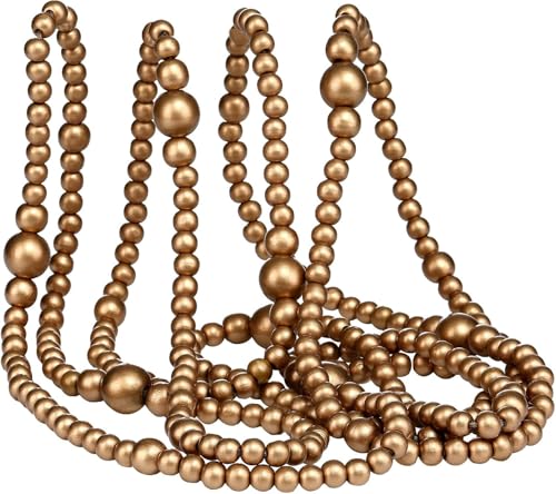 Super Idee Weihnachtsgirlande Boho Girlande aus Holzperlen 3,6 M...