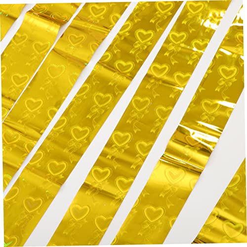 Uonlytech 10 Pcs Cortina De Chuva Ouropel Metálico Brilhante Cortinas De Pano De Fundo De Prata Guir