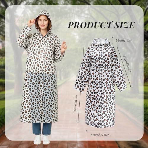 FZSECRIU 2 Stück regencape leo,regenponcho damen,regenponcho festival,regenmantel damen wasserdicht,regencape damen,regenmantel