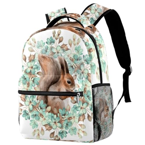 Sac à dos d'école multicolore fille garçon et sac de voyage écureuil