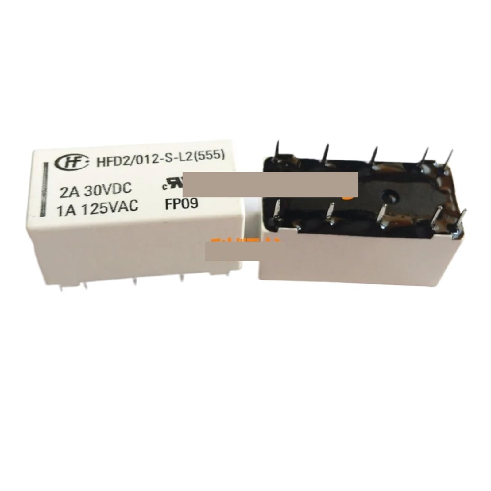 Relais signal HFD2 012 S L2 12VDC composant électronique bistable 2A
