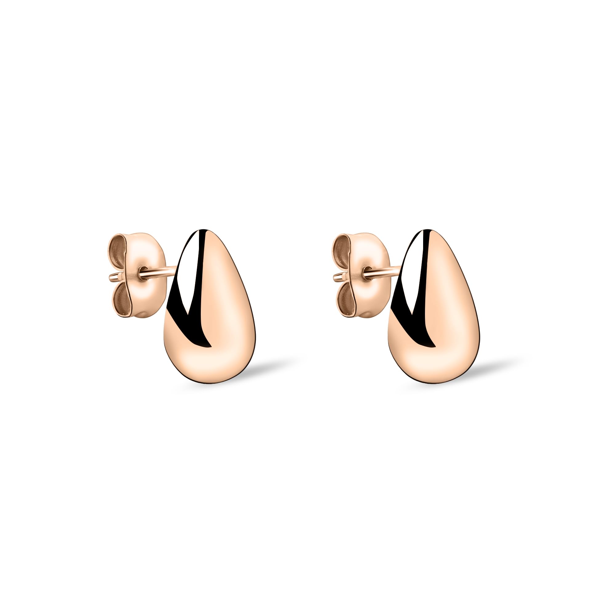 Liebeskind Berlin LJ-1637-E-12 Stud Earrings Stainless Steel in IP Rose Gold, 1,2 cm, Stainless Steel, No Gemstone