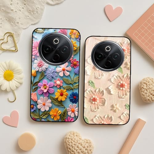 Image of COLORflow Back Cover Compatible with Vivo T4 5G / Y300 Pro 5G / iQOO Z10 5G | Whisper of Petals Customized | Shockproof TPU Bumper with Camera Protection Back Cover