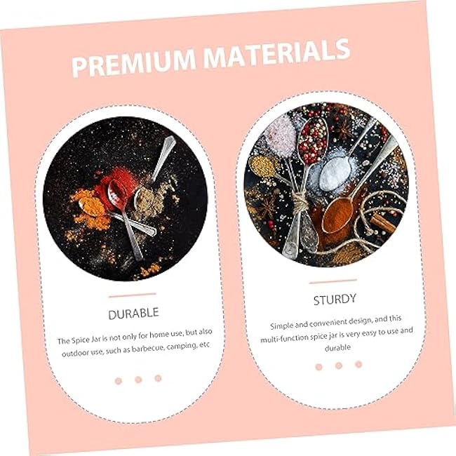 IMIKEYA Salt Shaker Small Spice Jar for Kitchen Finishing Salt Bottle Leak Seasoning Storage Kitchen Condiment Storage Helper