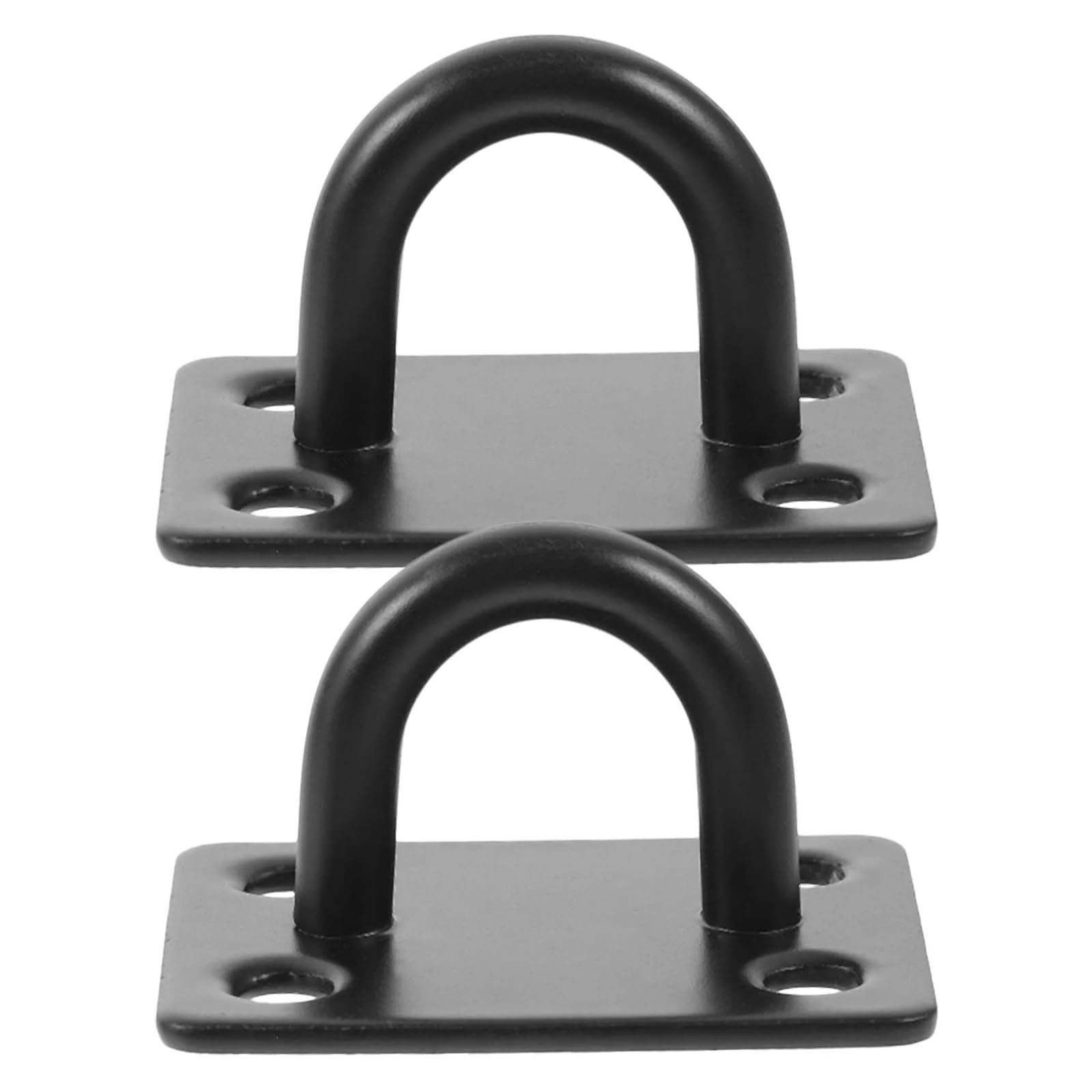 Vnakrny Eye Pate 24Pcs Heavy Duty U Shaped Pad Eye Plate Hooks Stainless Steel Ceiling Mount Anchors for Hammock Sandbag Fans