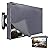 Outdoor TV Cover 39-40 Inches, HOMEYA 600D Heavy Duty Weatherproof TV Enclosure with Front Flap, Waterproof Zipper+Bottom Cover, for Outside LED LCD Flat Screen TVs-Cover Size 38''L x 22.5''H x 4.5" W