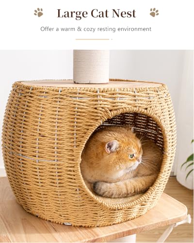 Árbol para gatos grande de madera de 57 pulgadas miniatura 6