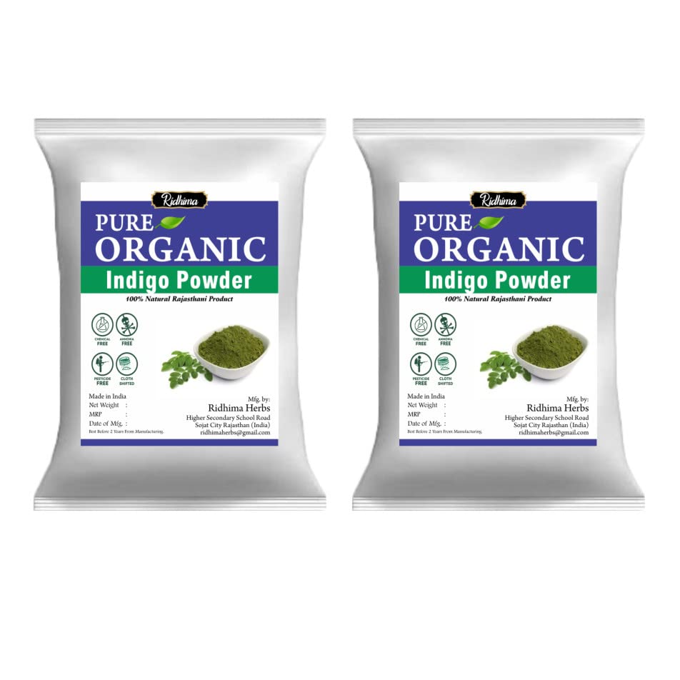 Pure Organic Indigo Powder/Natural Rajasthani Product Pack Of 2 (100g each )-image-49