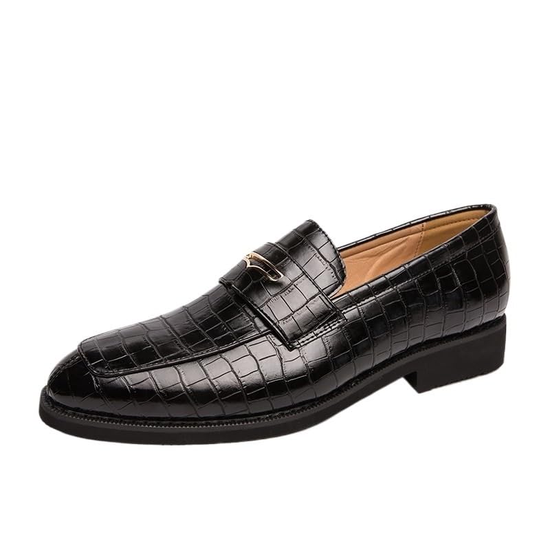 Men's Leather Platform Slip-On Oxfords Business Loafers England Flats Breathable Sport Outdoor Footwear