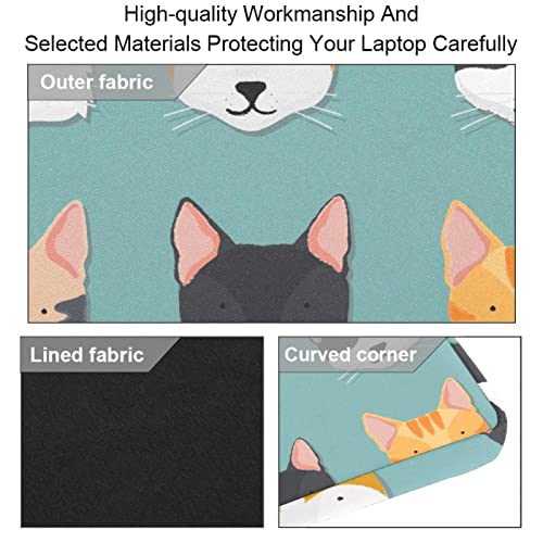 Housse ordinateur 14 pouces antichoc étanche à motif chat peint