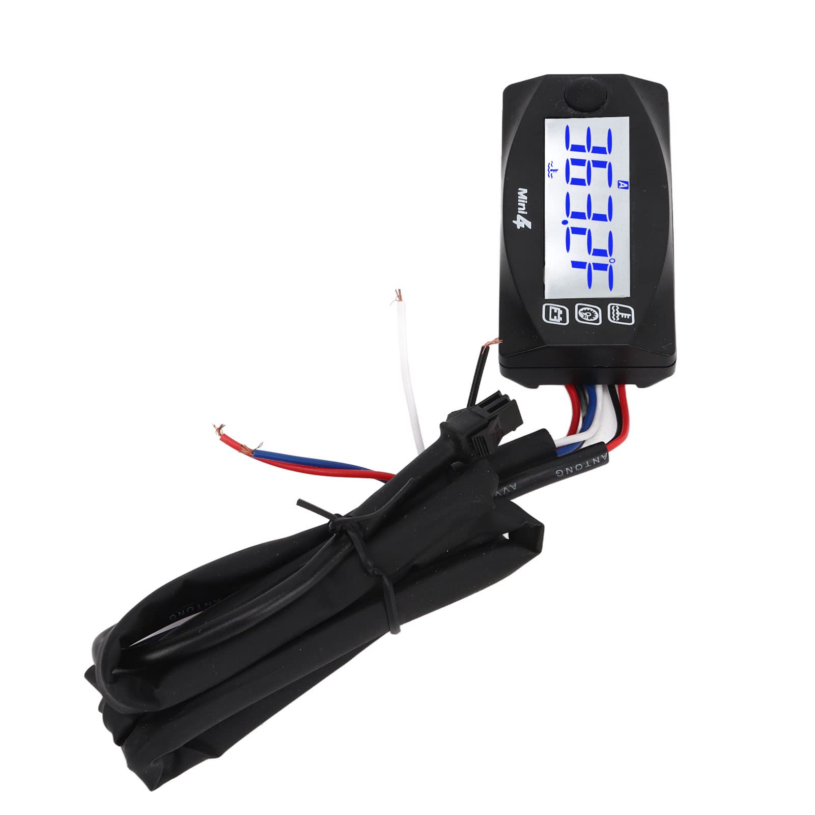 Misurazione della Temperatura dell'ACQUA Motociclistica, Termometro Digitale Moto Facile Installazione ABS LCD METTER TEMPORO ACQUA PER MOTORE (16 mm)