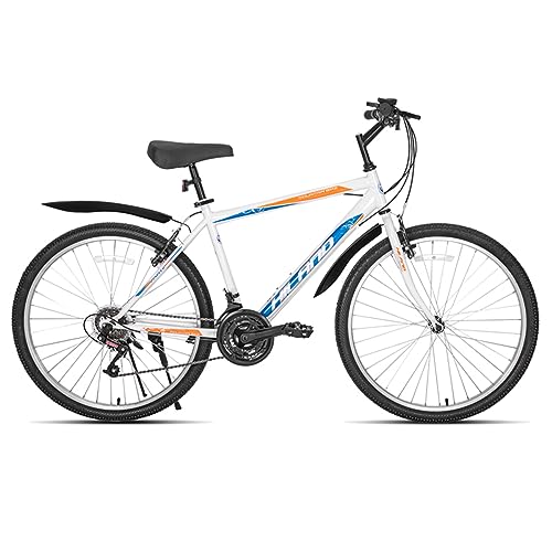 HILAND 26/27,5 Zoll Mountainbike Hardtail MTB Bike Fahrrad V-Bremse 18 Gänge für Herren Frauen Jungen und Mädchen mit 457mm Stahlrahmen