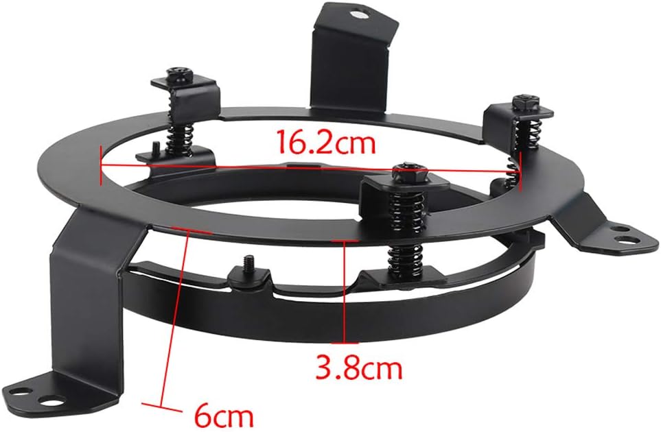 9 inch JL Headlight Brackets All-directional Adjustment Bracket Replacement Left & Right Adjustable Mounting Ring for JL JLU and 7inch LED Round Lights,Adapters Included