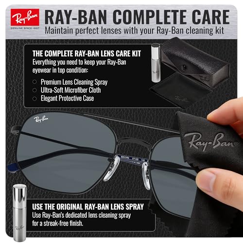 Image of Ray-Ban RB3707 Square-Round Shaped Sunglasses for Men & Women with Official RAYBAN Eyewear Kit