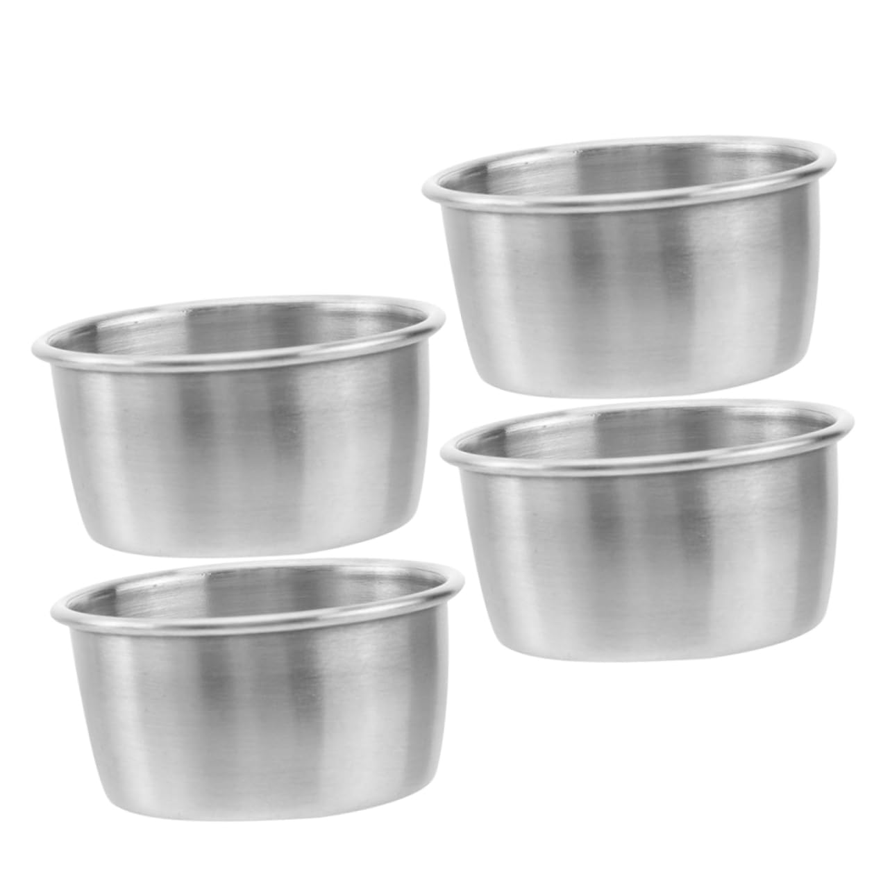 AUTSUPPL 4pcs Dipping Sauce Cups Snack Condiment Containers for Ketchup Chili Sauce and Seasoning Lightweight and Easy to Clean for Home Use