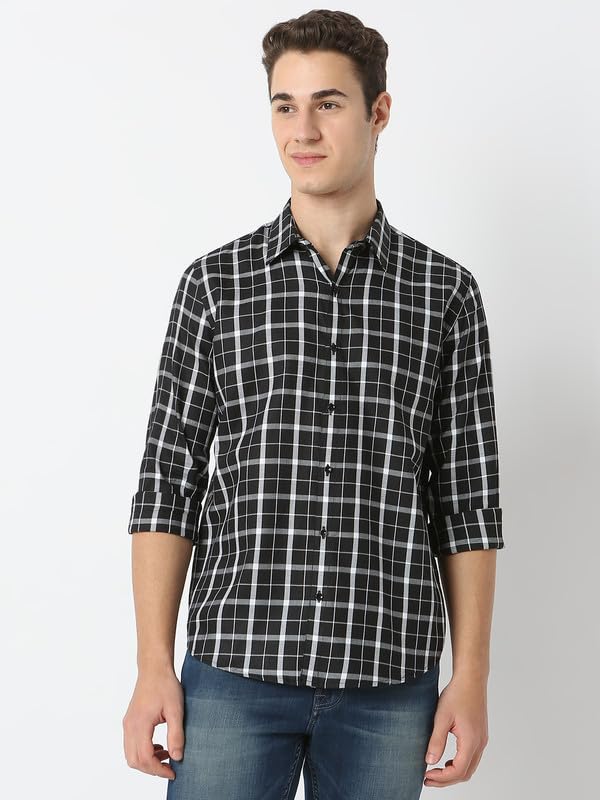 Image of Mens Striped Slim Fit Cotton Casual Shirt | Full Sleeves Mens Shirts | Stylish Shirt for Men
