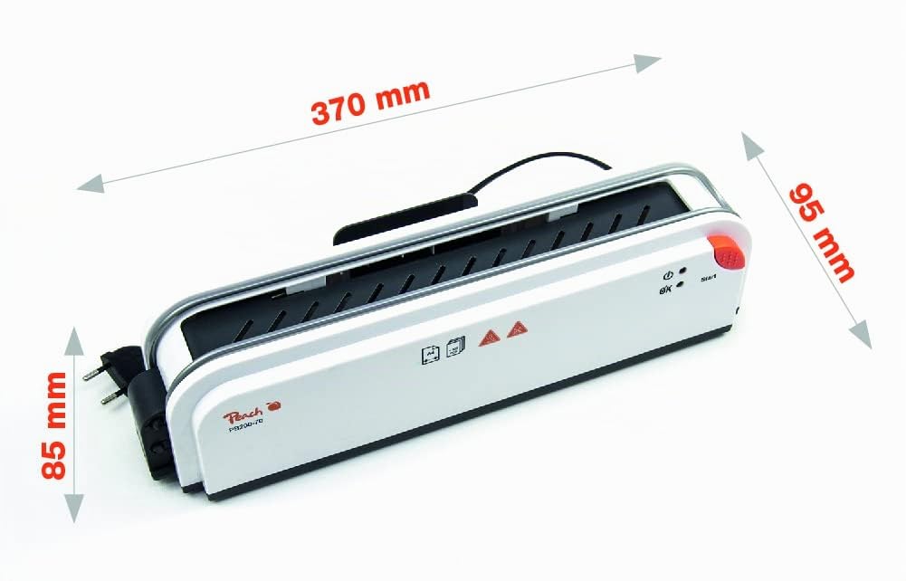 Peach PB200-70 Thermobindegerät DIN-A4 - Testsieger* - schnell startklar - nur 1 min. Bindezeit - einfachstes und schnellstes Bindesystem