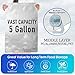 15 Mil 5 Gallon Mylar Bags for Food Storage with 2500cc Oxygen Absorbers - 55 Pack Mylar Bags Include 5 Gallon, 1 Gallon,1 Quart, 100 Pcs Labels and 500cc Oxygen Absorbers for Long Term Food Storage