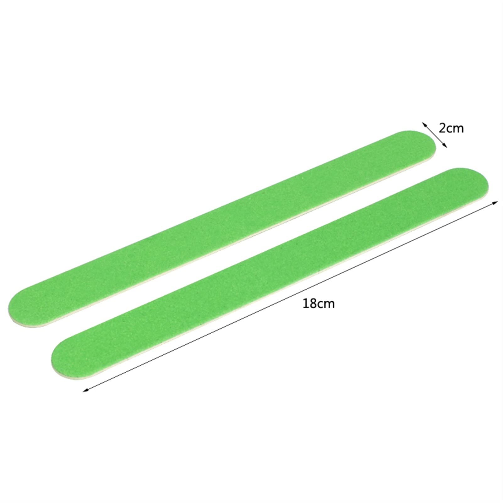 Kit per la Cura delle Unghie Emery Boards con Nail Lime for Unghie in Legno da 200 Pezzi 180/240 Carta vetrata Verde con tampone Dritto a Doppia Faccia(Lime)