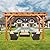 U-MAX Wood Pergola 12'x10' Cedar Wood Gazebo with Durability, Stability, Structure, Snow and Wind Supported,Mirador Outdoor Pergola for Patio Deck Garden Backyard and Patio