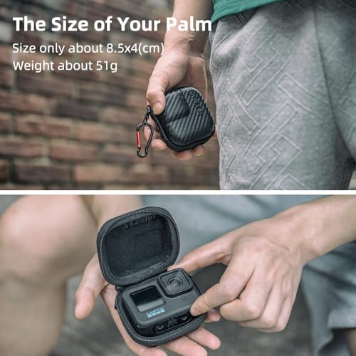 Image of Waterproof Carrying Case Compatible with GoPro Hero 7 /(2018) /6 /5 Black,Session 5 /4,Hero 3+,AKASO /Campark /YI Action Camera and More(Mini)