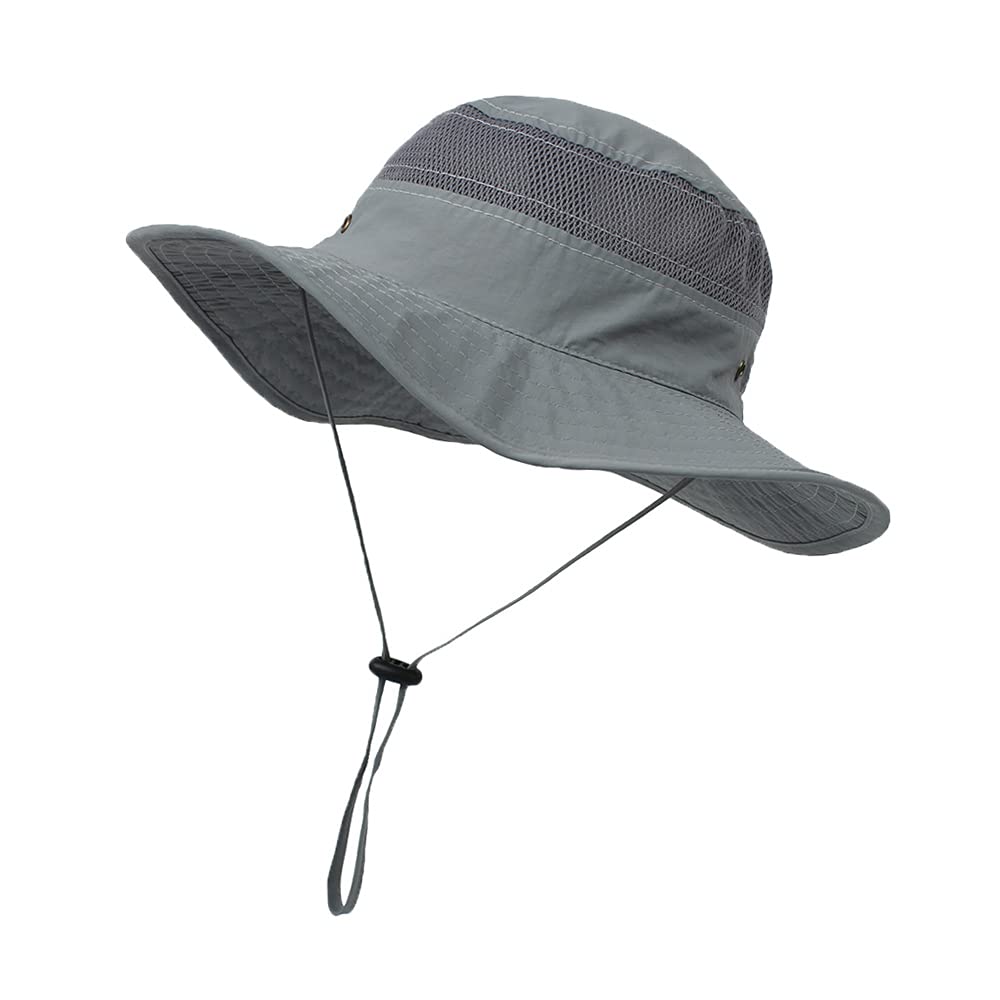 YAMEE Niños Sombrero de Sol para bebé,Sombreros de Playa Ajustable,Gorra de Visera niño para 6 Meses-8 años,Gorro Verano de Pescador para Exteriores/natación/Playa/Piscina