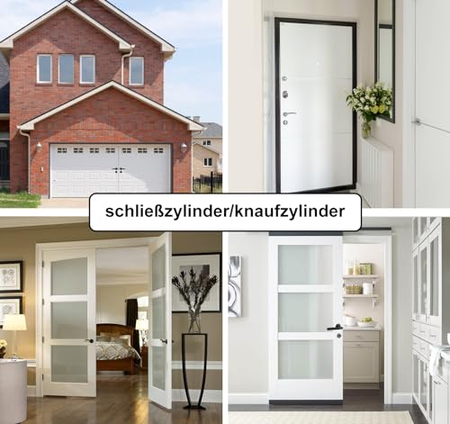 Hengsong Zylinderschloss 30/30,Schließzylinder mit Knauf,Knaufzylinder,für...