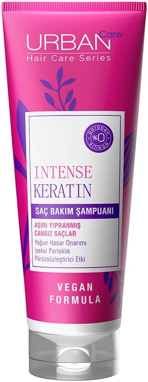 Urban Care Intense Keratin Repair Damage & Smoothing Hair Care Shampoo, 250ml