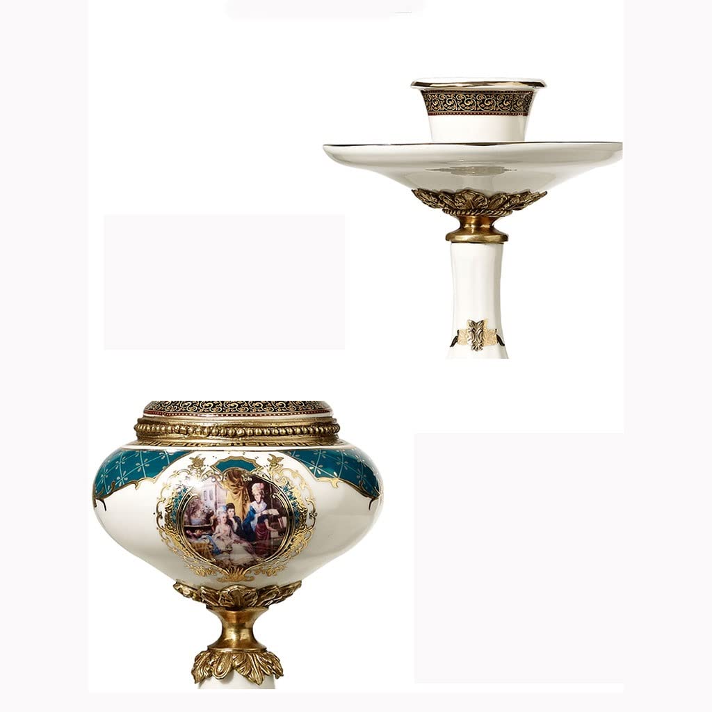 Kerzenständer Nordic Einzelkopf Kerzenhalter Moderne Mode Luxus Home Desktop Zubehör Wohnzimmer Keramik mit Kupfer Kerzenhalter Dekoration Konische Kerzenständer